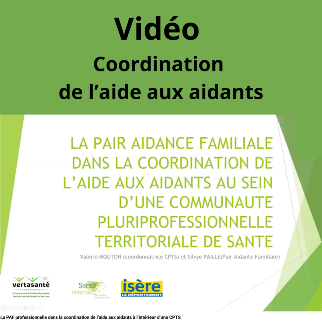Coordination de l'aide aux aidants